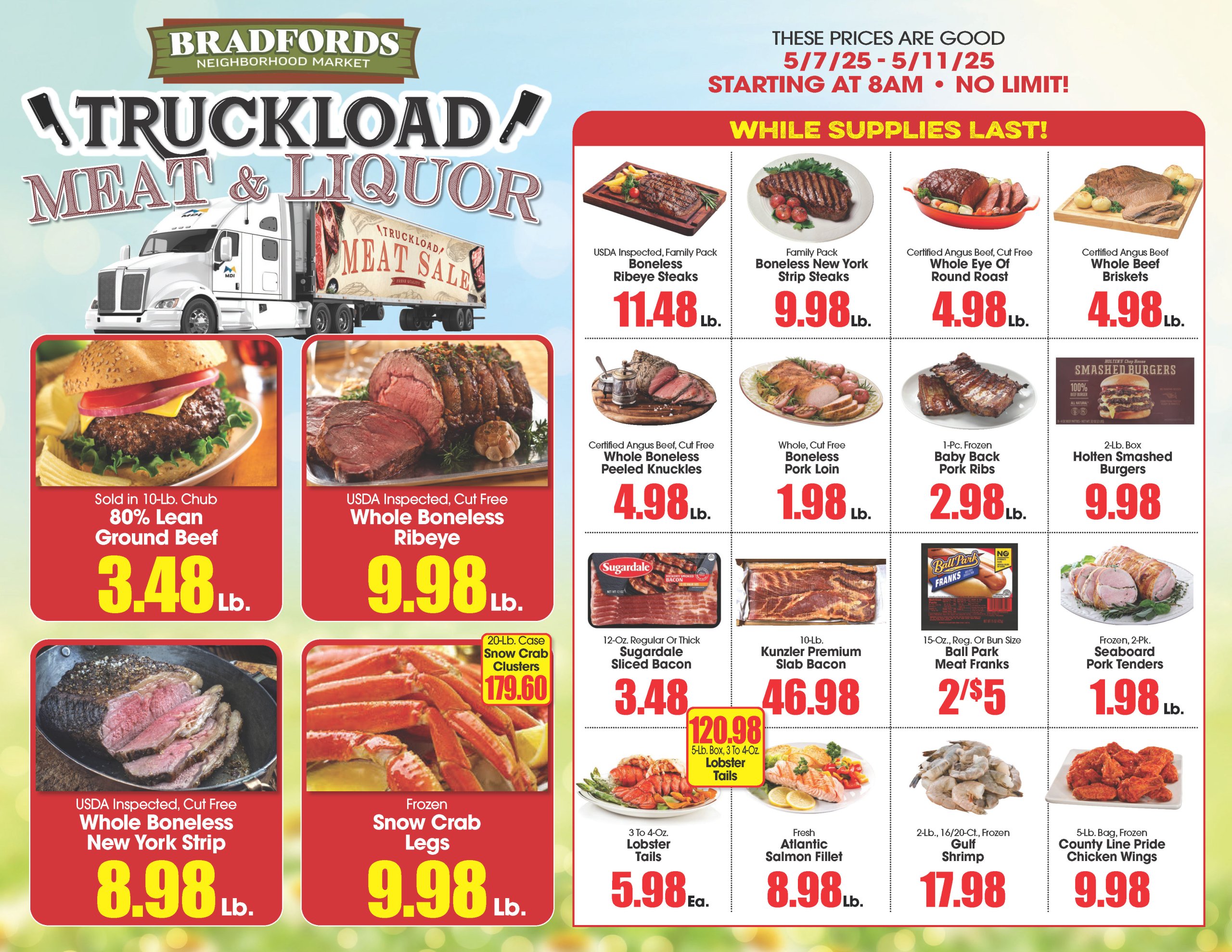 050725 Bradfords Truckload Sale Page 1